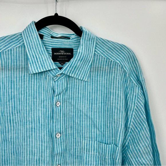 Rodd & Gunn Other - Rodd & Gunn Sports Fit Long Sleeve Dress Shirt Button Equestrian Top Linen XXL